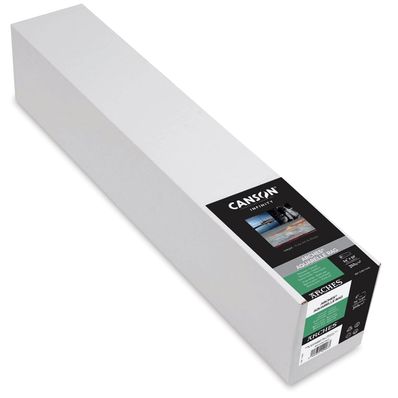 Canson Infinity Arches Aquarelle Rag Inkjet Paper - 24" x 50 ft, 310 gsm, Roll